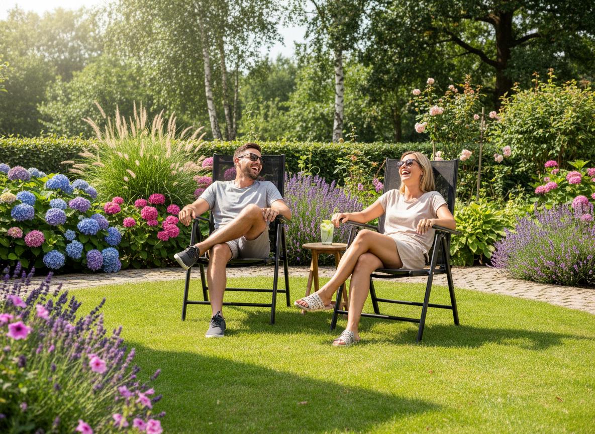 CountrySide Zahradní hliníkové skládací polohovací křeslo Houston 470902 antracit 88